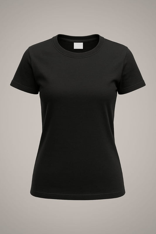 Women’s 180 GSM Biowashed Cotton T-Shirt – Ultra Soft & Everyday Fit