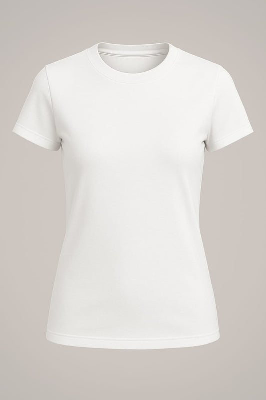 Women’s 180 GSM Biowashed Cotton T-Shirt – Ultra Soft & Everyday Fit