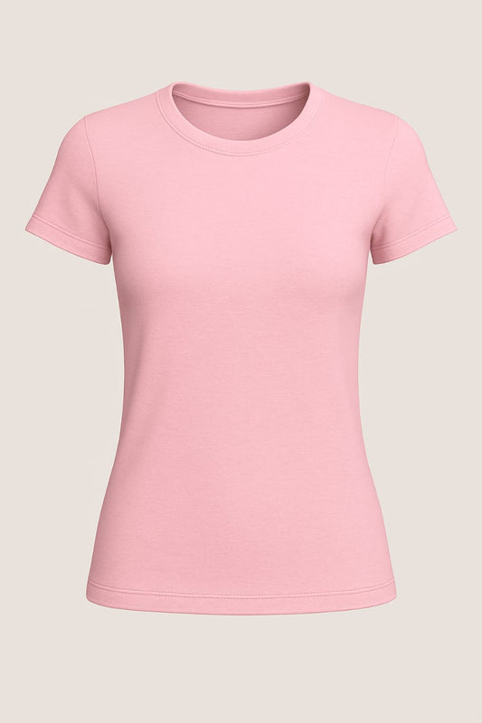 Women’s 180 GSM Biowashed Cotton T-Shirt – Ultra Soft & Everyday Fit