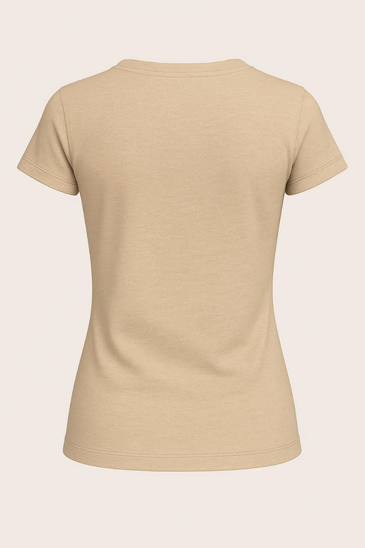 Women’s 180 GSM Biowashed Cotton T-Shirt – Ultra Soft & Everyday Fit