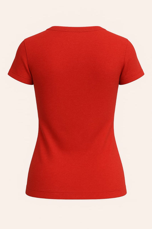 Women’s 180 GSM Biowashed Cotton T-Shirt – Ultra Soft & Everyday Fit