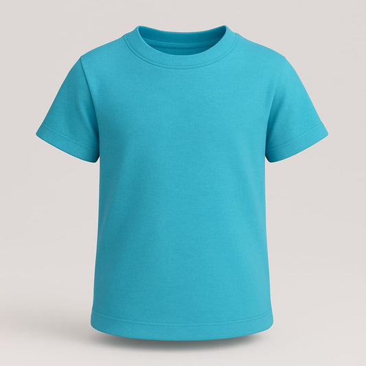 Premium 180 GSM Cotton T-Shirt for Kids – Biowashed Comfort Wear