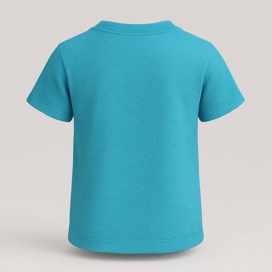 Premium 180 GSM Cotton T-Shirt for Kids – Biowashed Comfort Wear