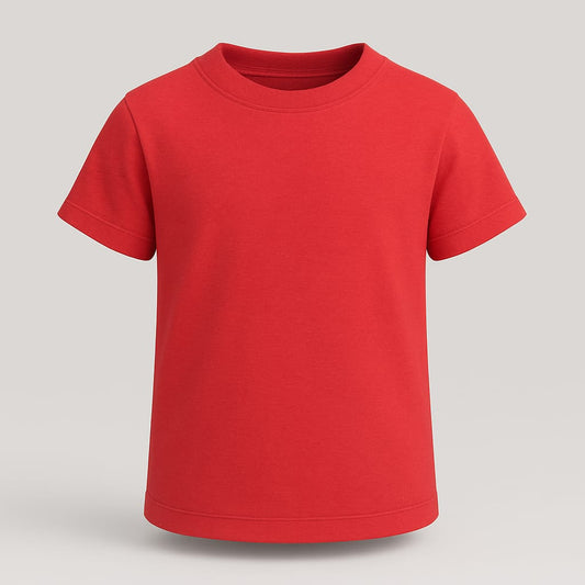 Premium 180 GSM Cotton T-Shirt for Kids – Biowashed Comfort Wear