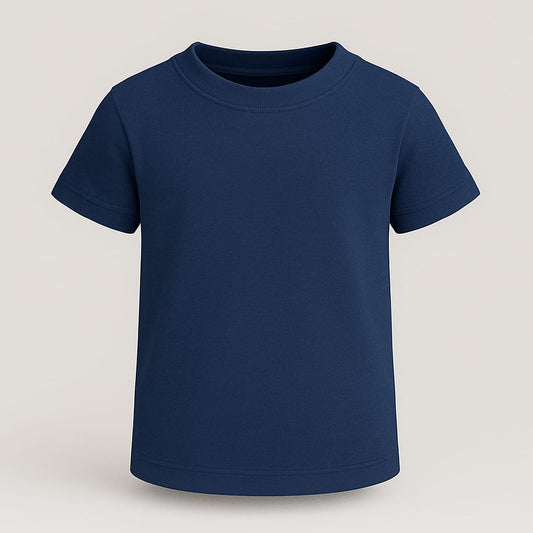 Premium 180 GSM Cotton T-Shirt for Kids – Biowashed Comfort Wear