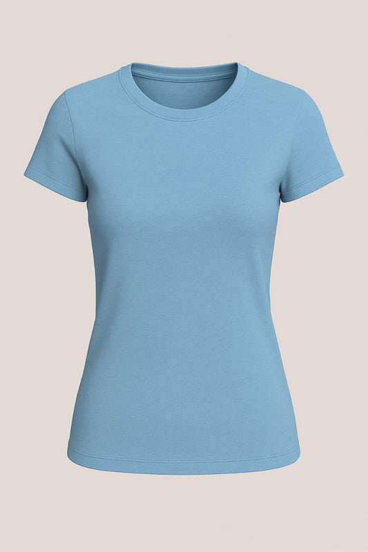 Women’s 180 GSM Biowashed Cotton T-Shirt – Ultra Soft & Everyday Fit